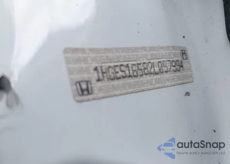 2002 Honda Civic Lx z USA, uszkodzony, nr VIN 1HGES16582L057994